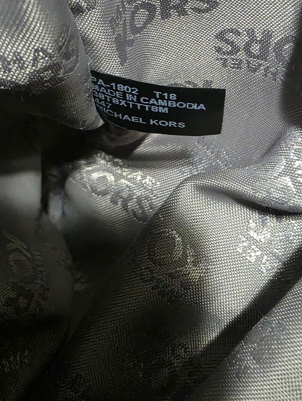 Michael Kors Gray MK Signature Tote Bag with Dual Straps - Picture 11 of 11